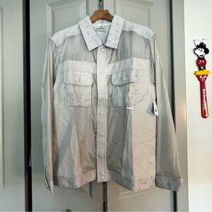 NEW DISNEY EPCOT spaceship earth Gray Lightweight Sheer Jacket